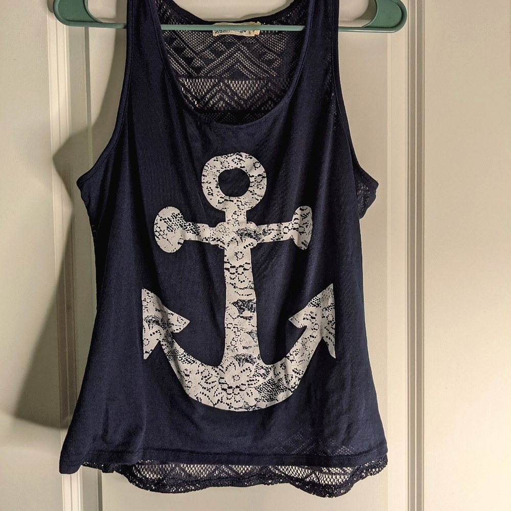 Dark blue Tank top Large